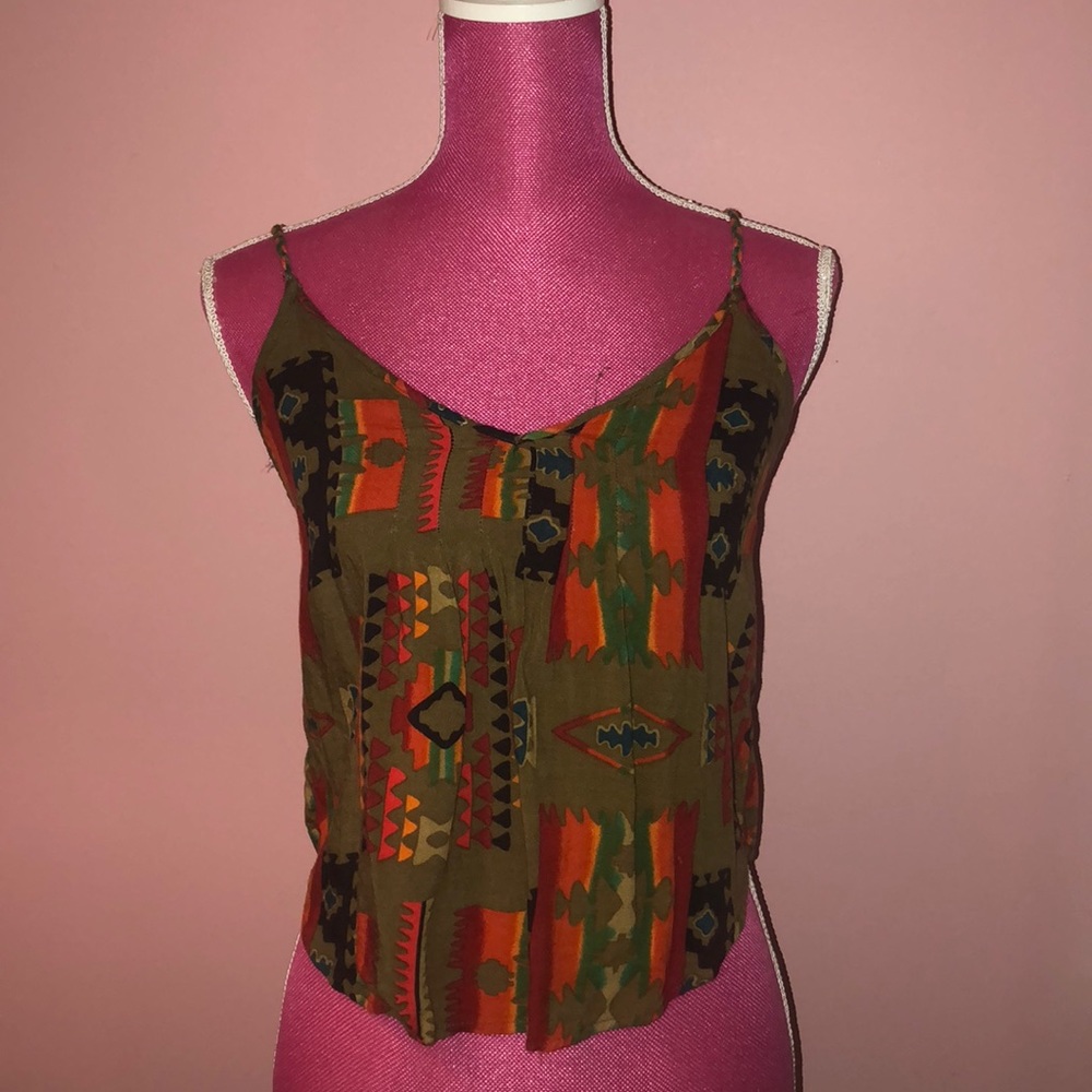 Aztec pattern tank top